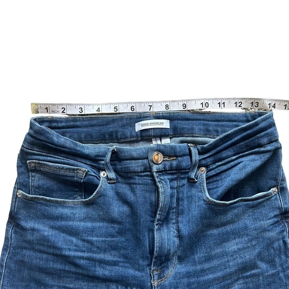 Good American Jeans Womens 29 Good Legs Slimming Stretch Classic Distressed - Picture 9 of 15